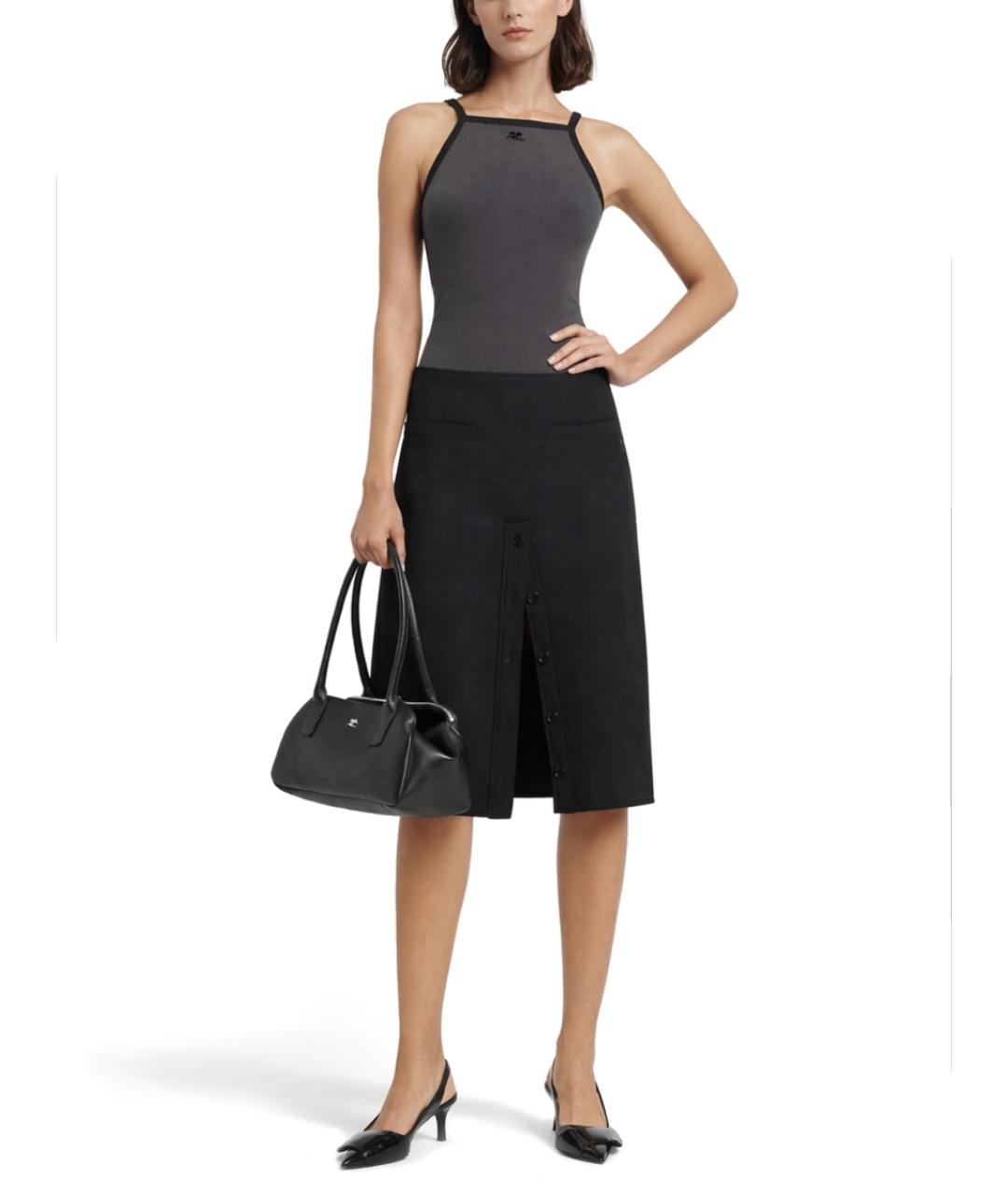 COURREGES Серая хлопковая майка, фото 2