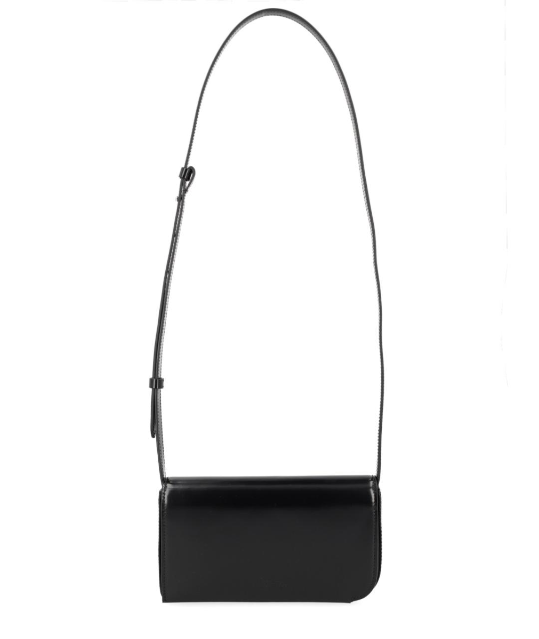 JACQUEMUS Черная кожаная сумка на плечо, фото 1