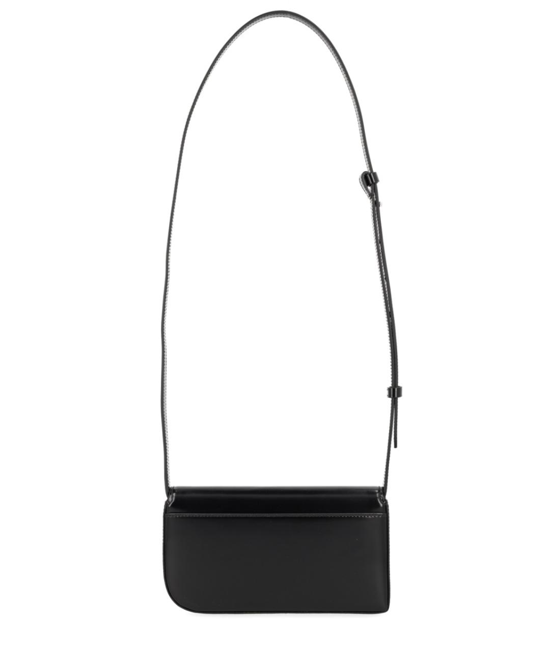 JACQUEMUS Черная кожаная сумка на плечо, фото 2