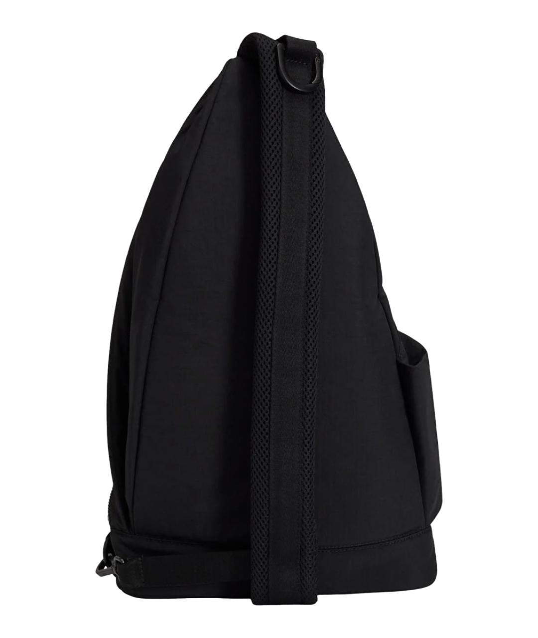 Y-3 Черная синтетическая сумка через плечо, фото 2