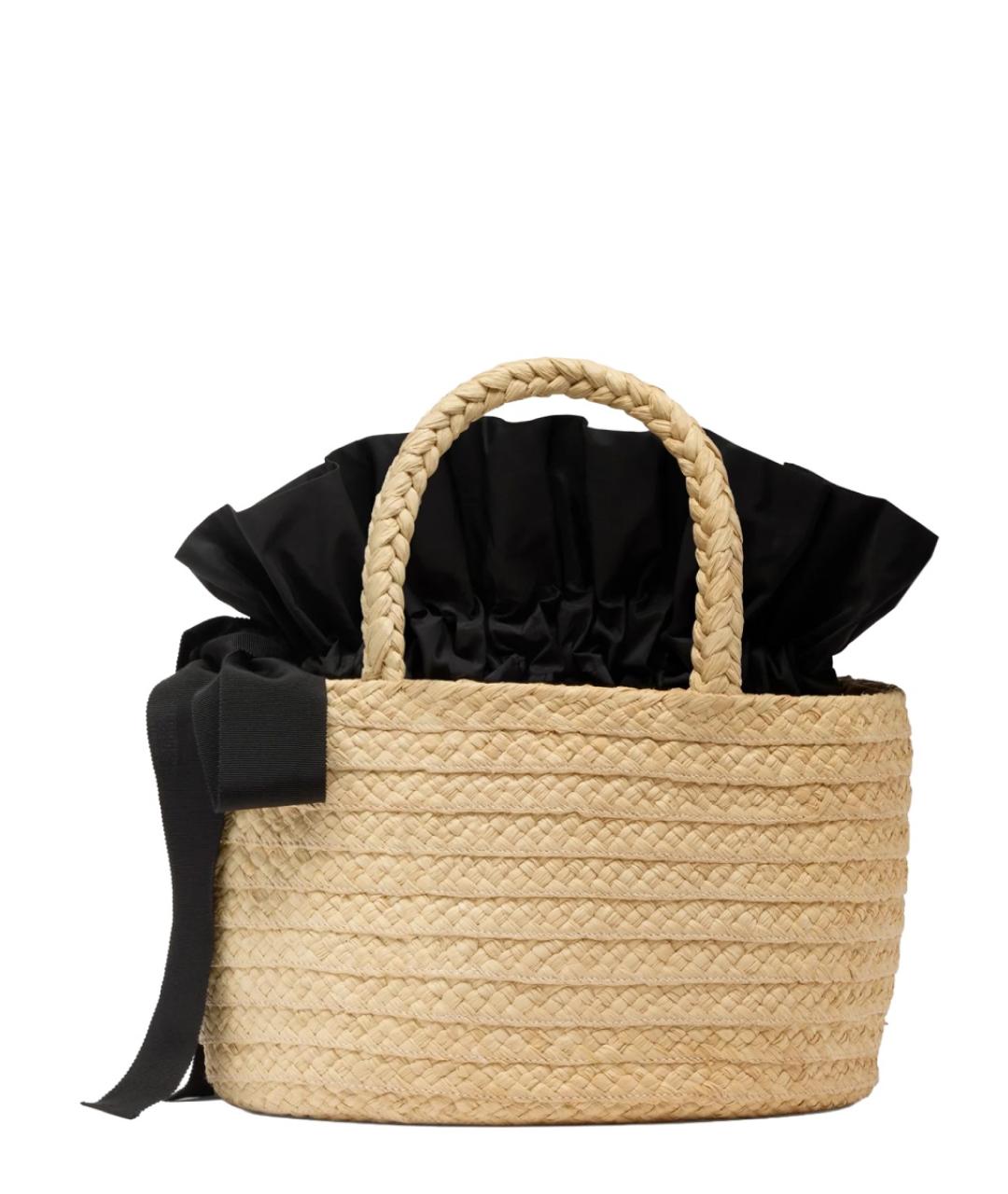 PATOU Бежевая пелетеная сумка тоут, фото 2