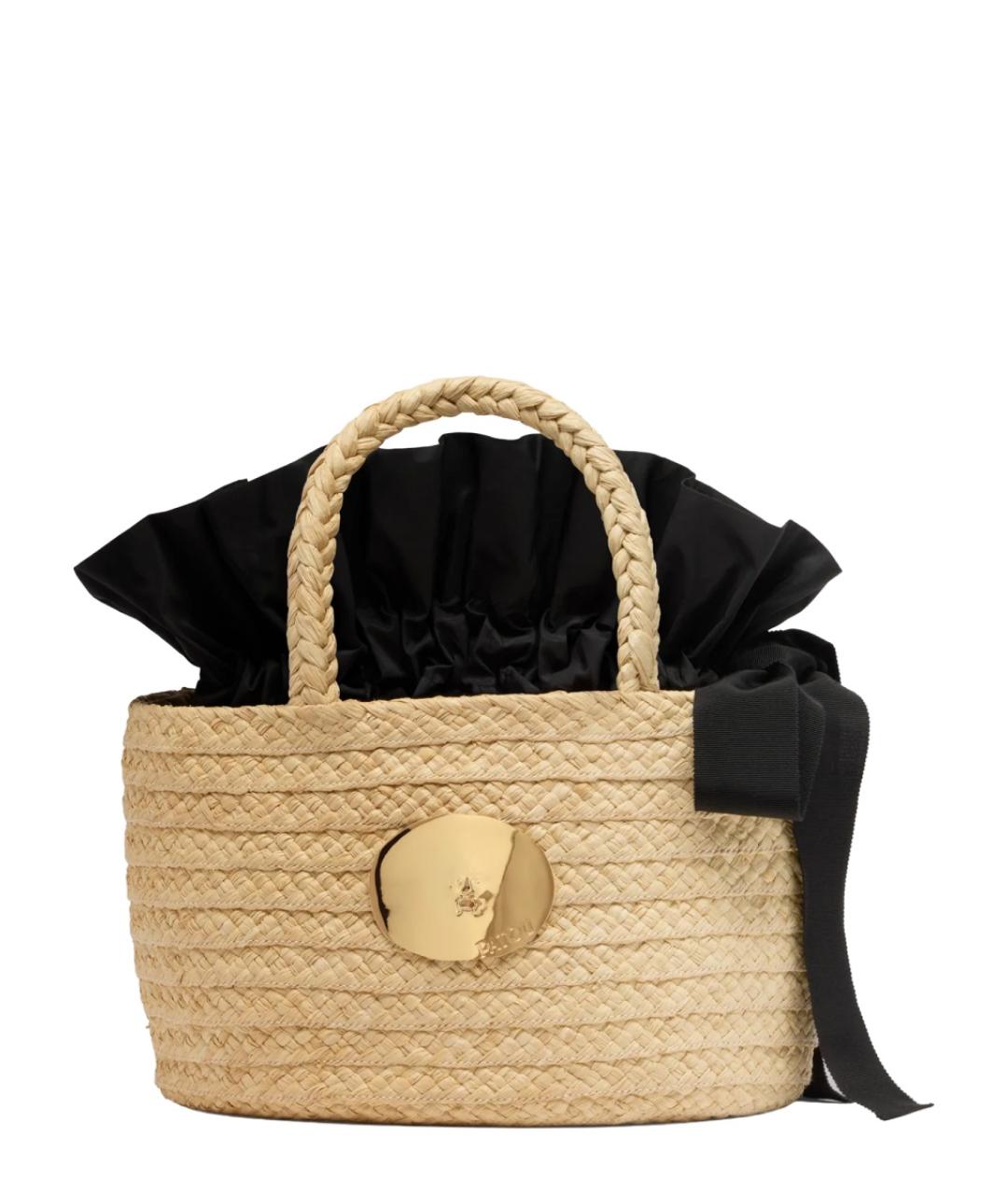 PATOU Бежевая пелетеная сумка тоут, фото 1