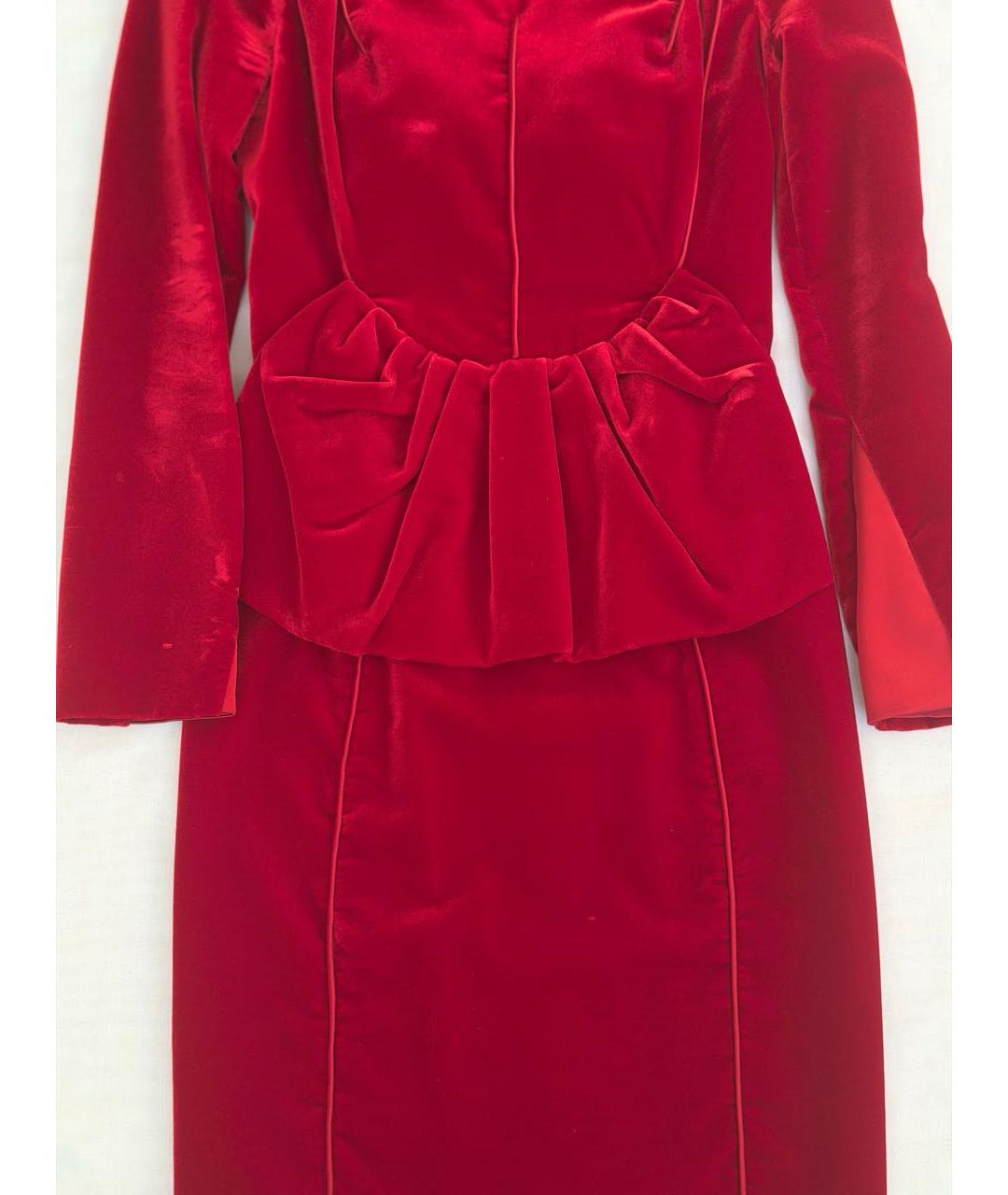 TOM FORD Бордовое бархатное вечернее платье, фото 2