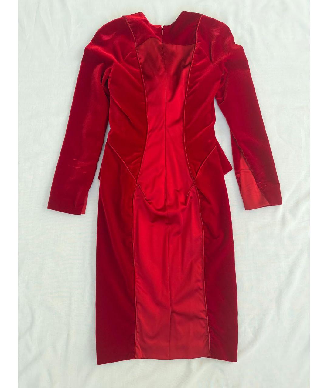 TOM FORD Бордовое бархатное вечернее платье, фото 4