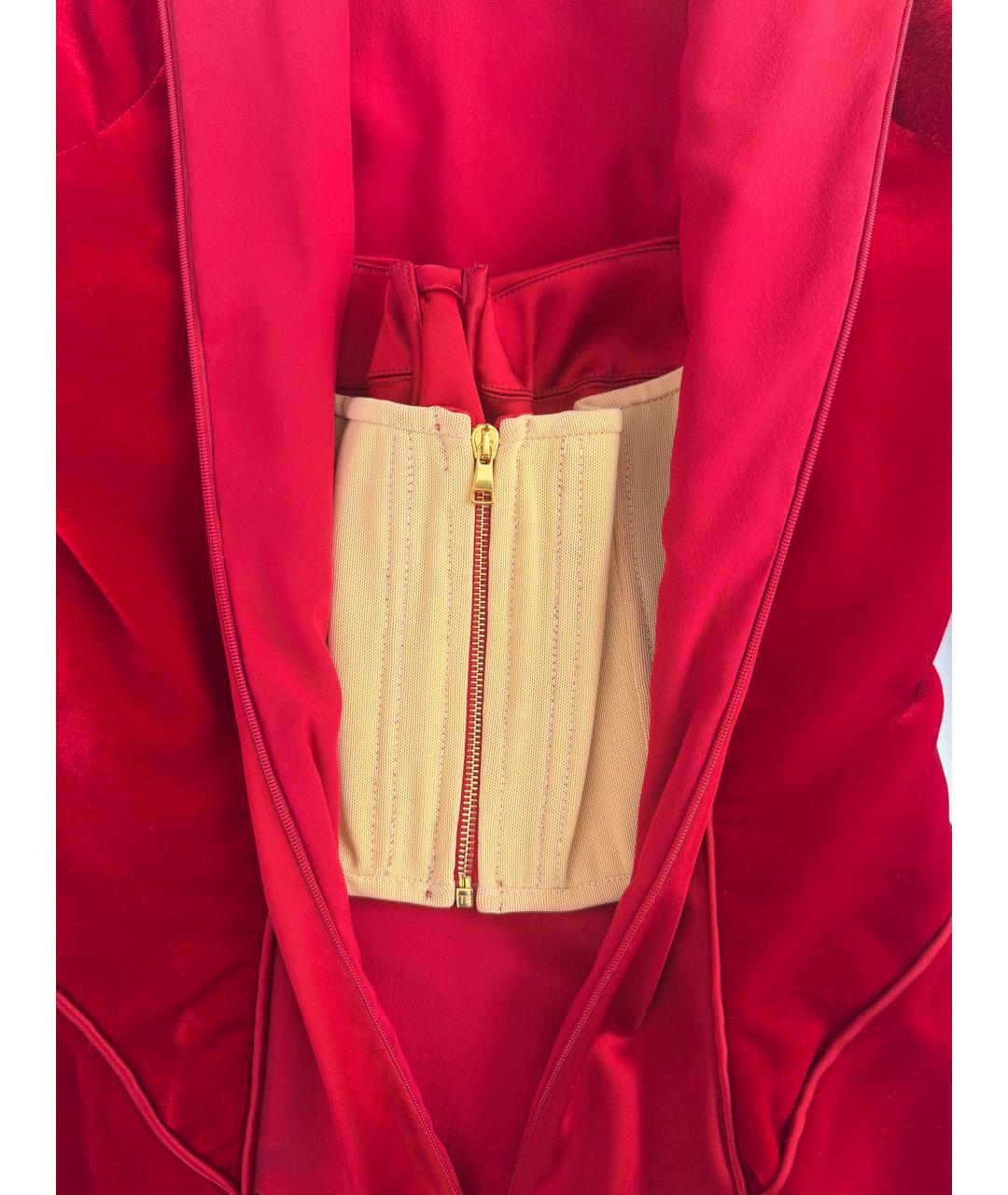 TOM FORD Бордовое бархатное вечернее платье, фото 6