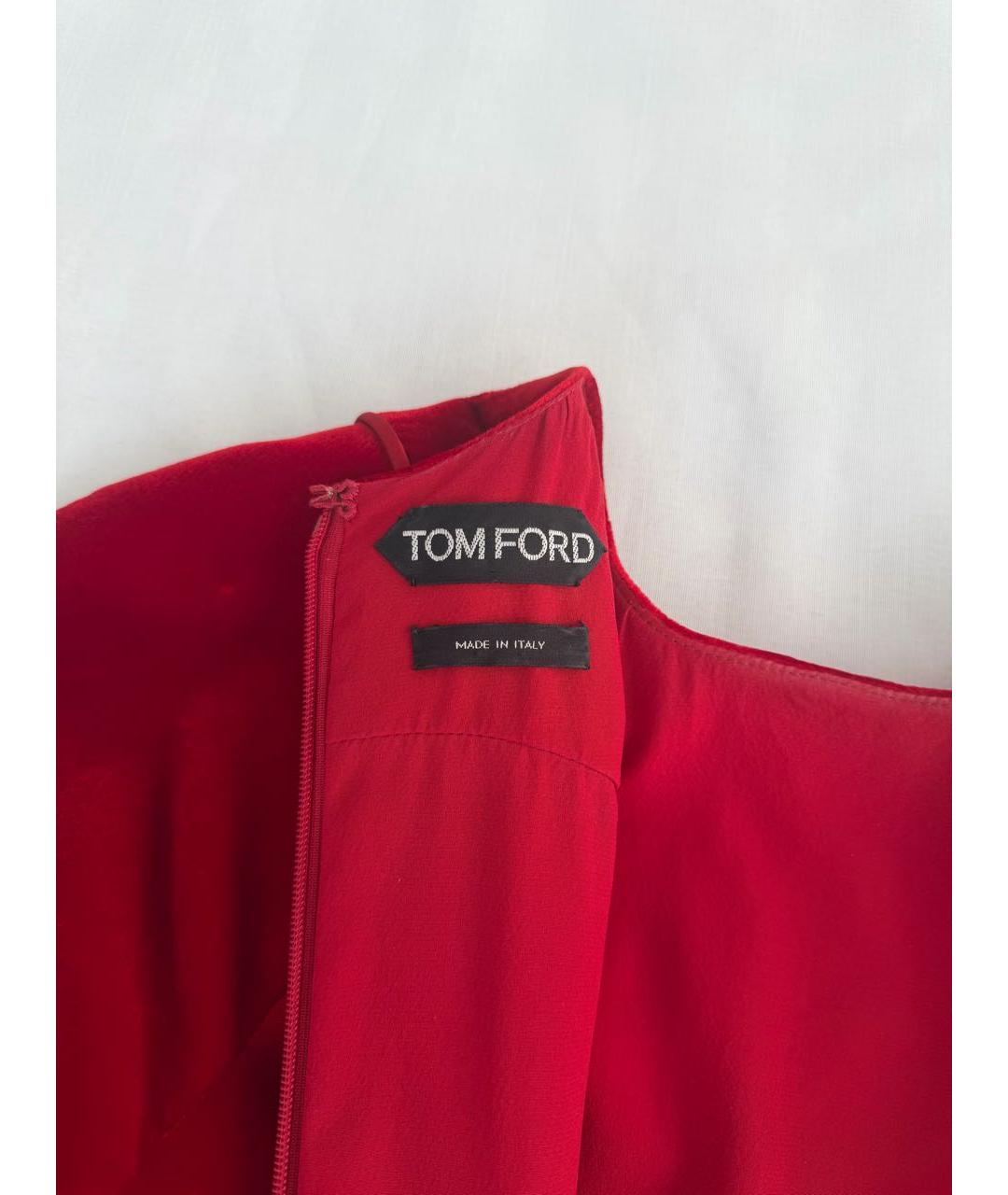 TOM FORD Бордовое бархатное вечернее платье, фото 5