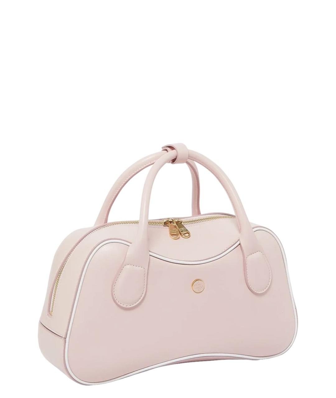 CASABLANCA Розовая кожаная сумка с короткими ручками, фото 3