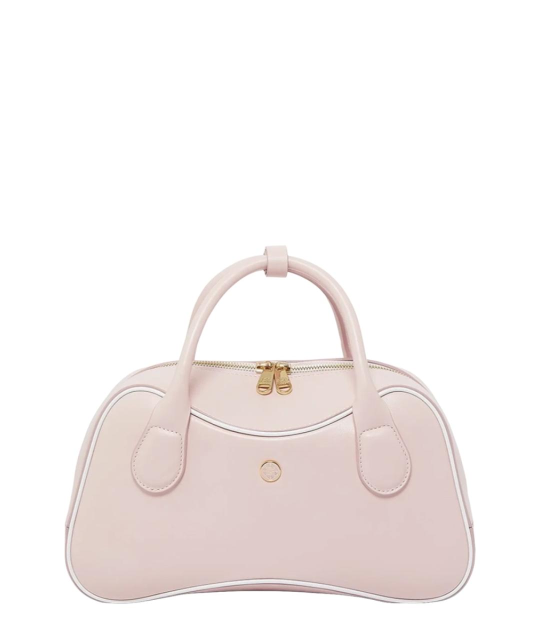 CASABLANCA Розовая кожаная сумка с короткими ручками, фото 1
