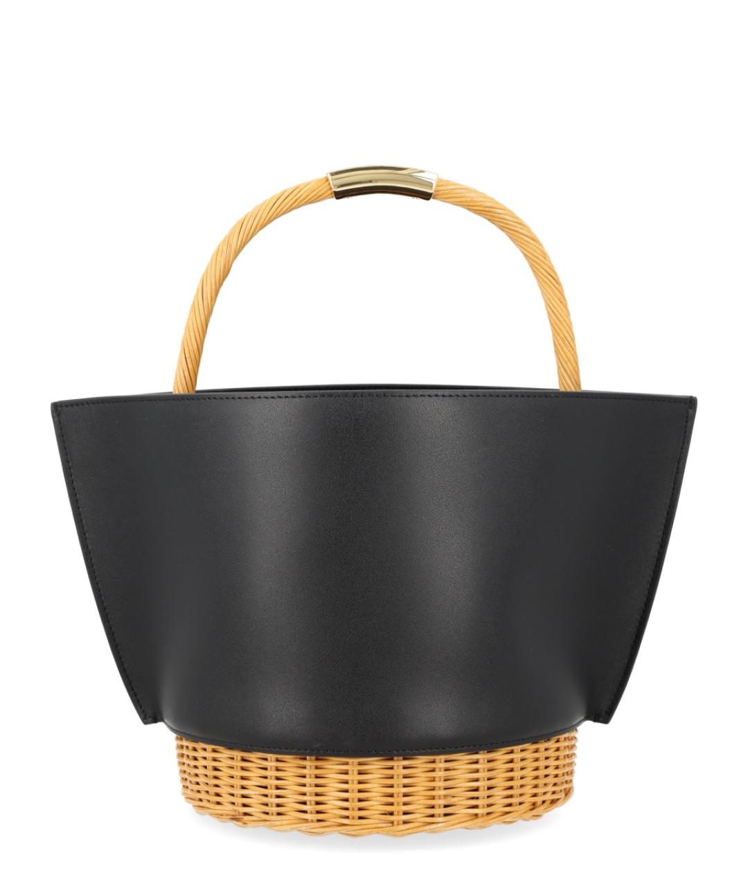 SACAI Черная кожаная сумка тоут, фото 2