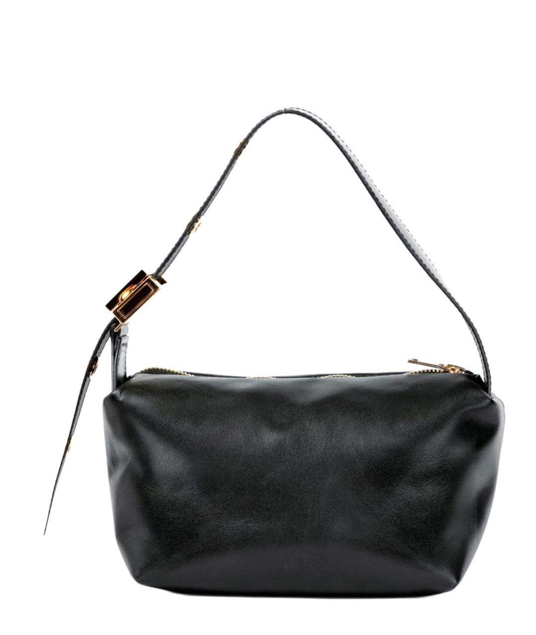 SACAI Черная кожаная сумка тоут, фото 2