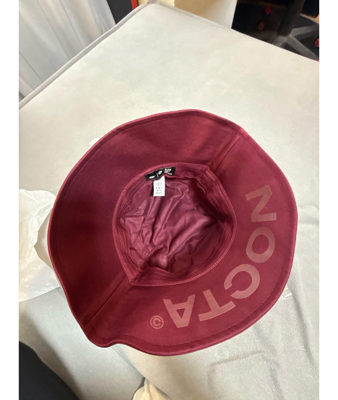 NIKE Бордовая хлопковая шляпа, фото 3