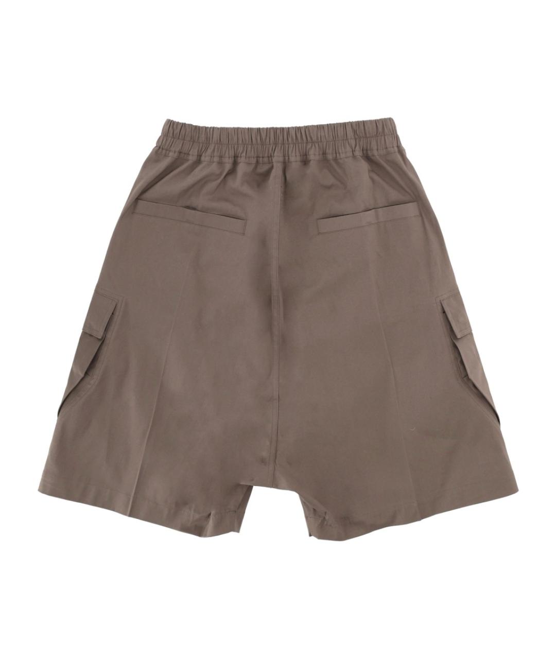 RICK OWENS Коричневые полиэстеровые шорты, фото 3