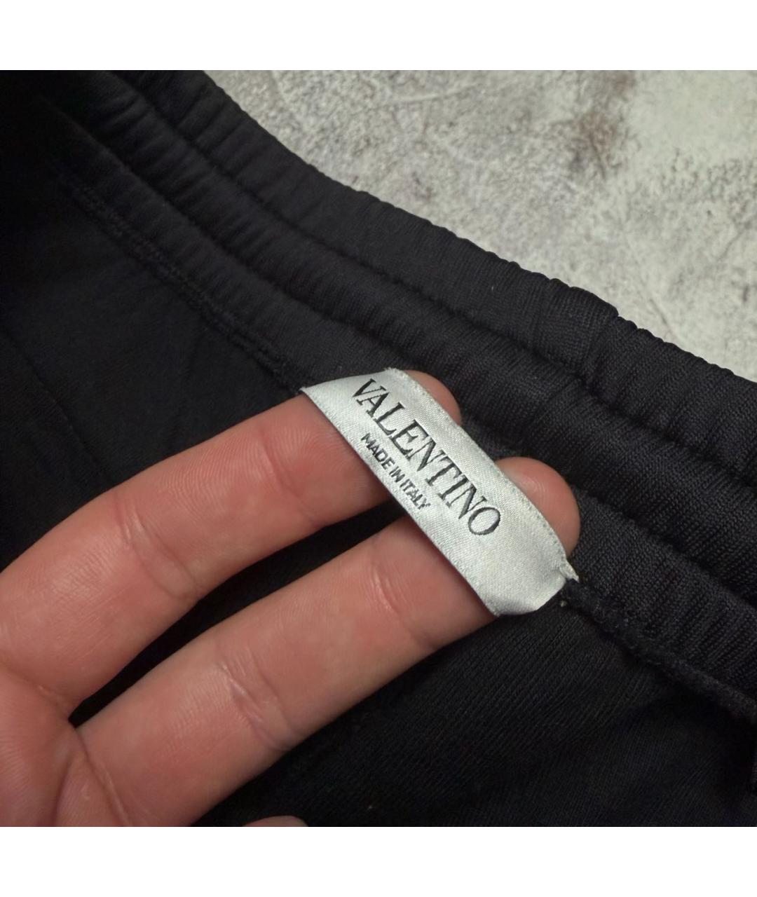 VALENTINO Черные полиамидовые спортивные брюки и шорты, фото 3