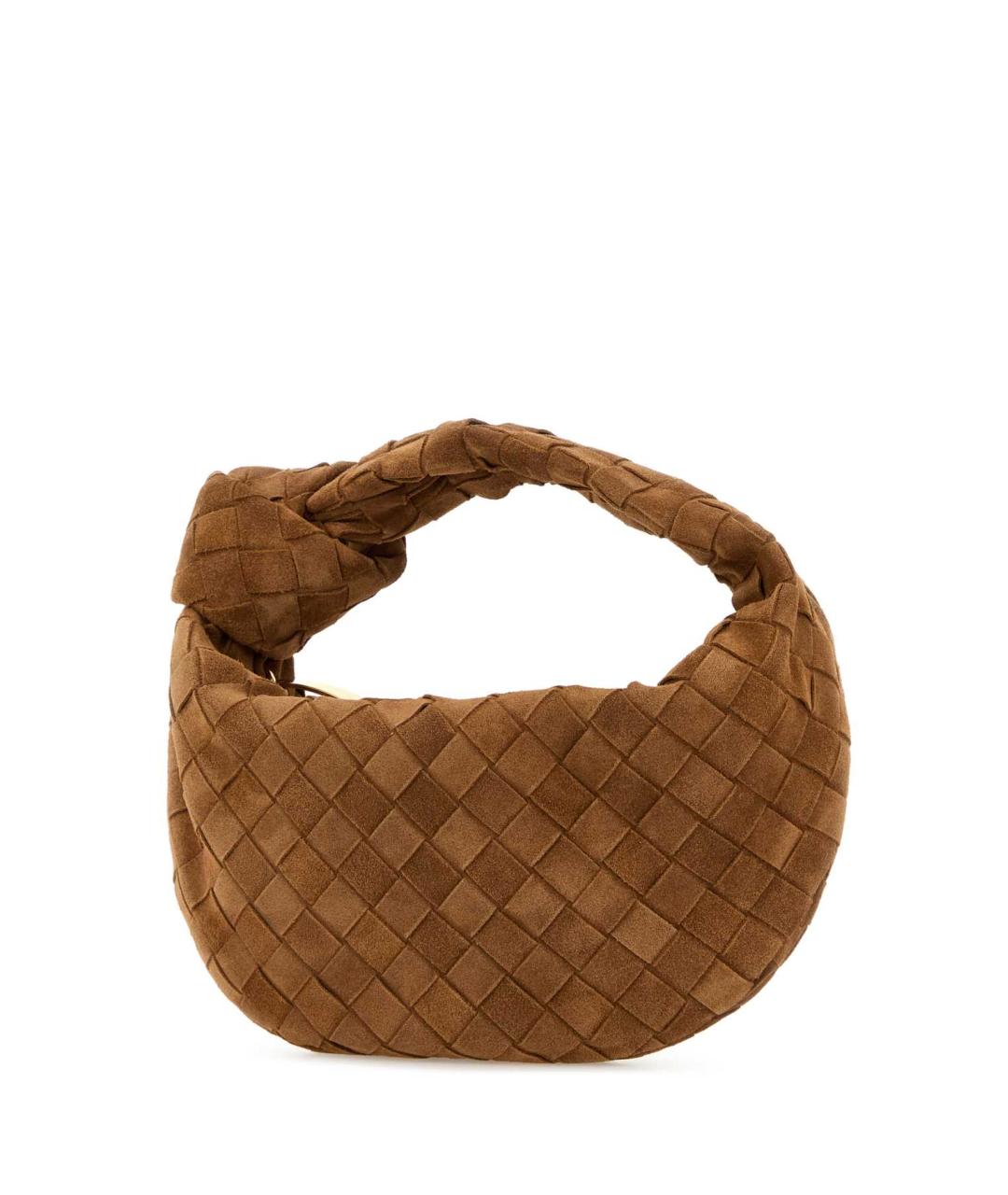 BOTTEGA VENETA Коричневая замшевая сумка с короткими ручками, фото 2