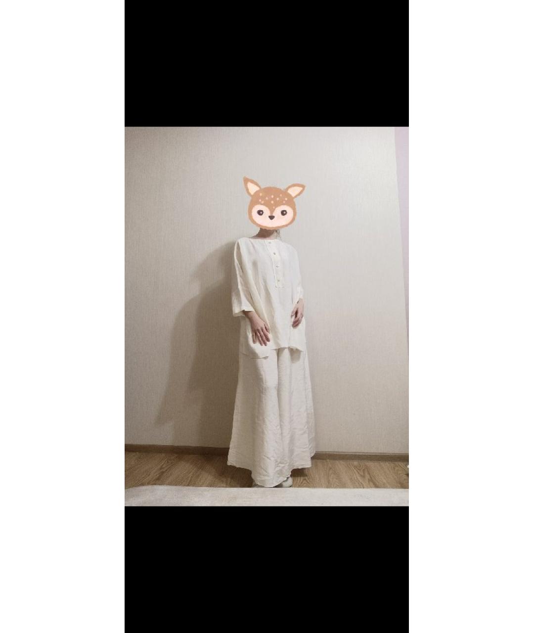 GENTRY PORTOFINO Белый костюм с брюками, фото 6