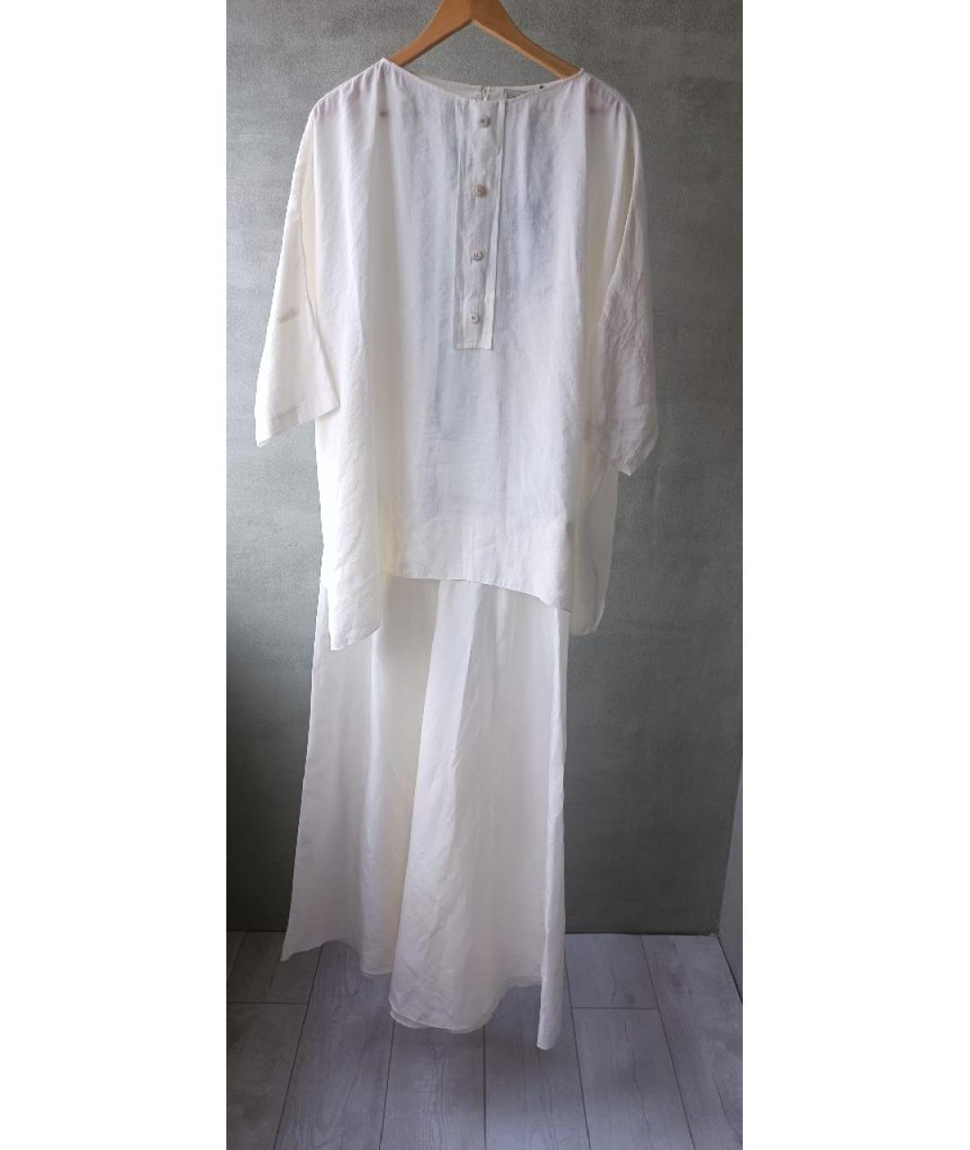 GENTRY PORTOFINO Белый костюм с брюками, фото 5