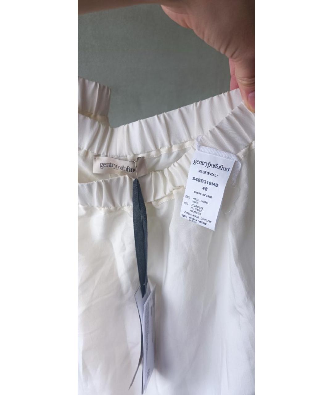 GENTRY PORTOFINO Белый костюм с брюками, фото 4