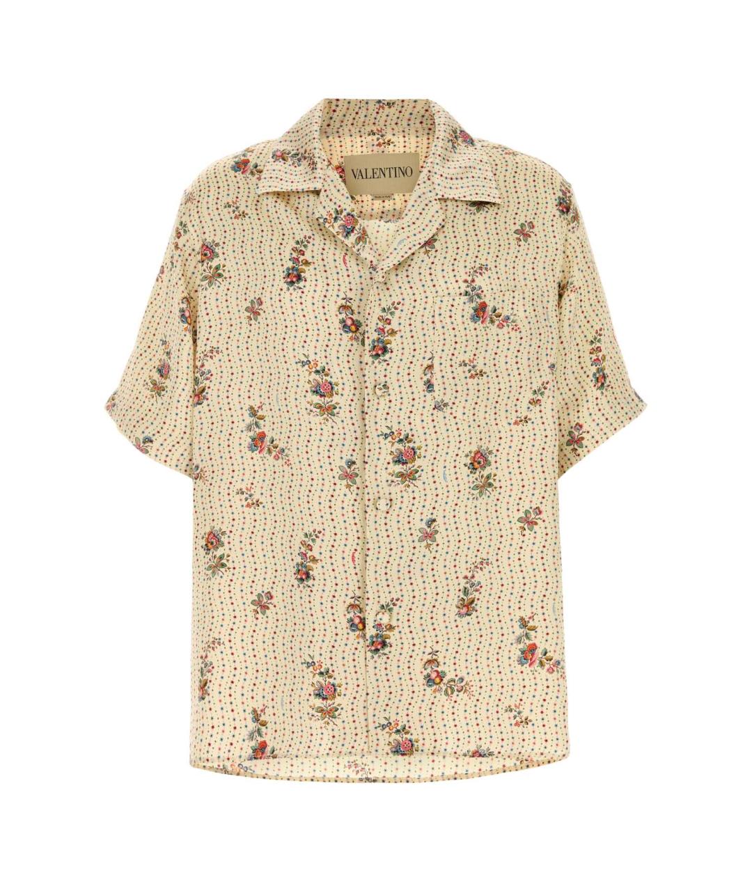 VALENTINO Мульти шелковая кэжуал рубашка, фото 1