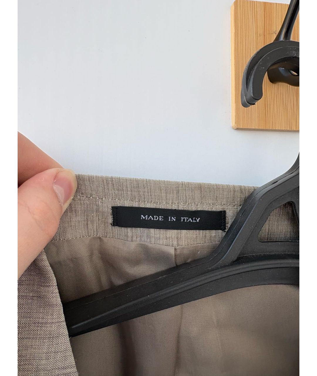 EMPORIO ARMANI Бежевый льняной пиджак, фото 8