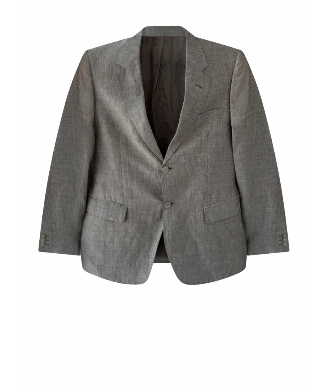 EMPORIO ARMANI Бежевый льняной пиджак, фото 1