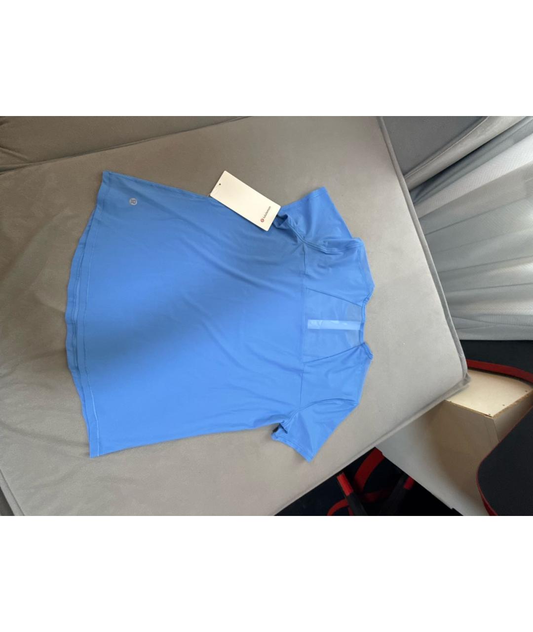 Lululemon Голубая футболка, фото 2