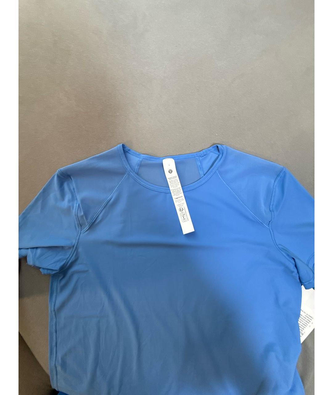 Lululemon Голубая футболка, фото 3