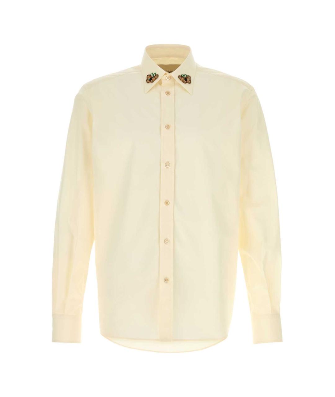 VALENTINO Желтая хлопковая кэжуал рубашка, фото 1