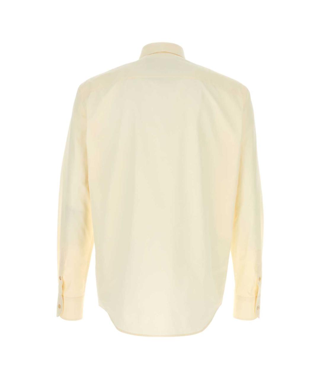 VALENTINO Желтая хлопковая кэжуал рубашка, фото 2