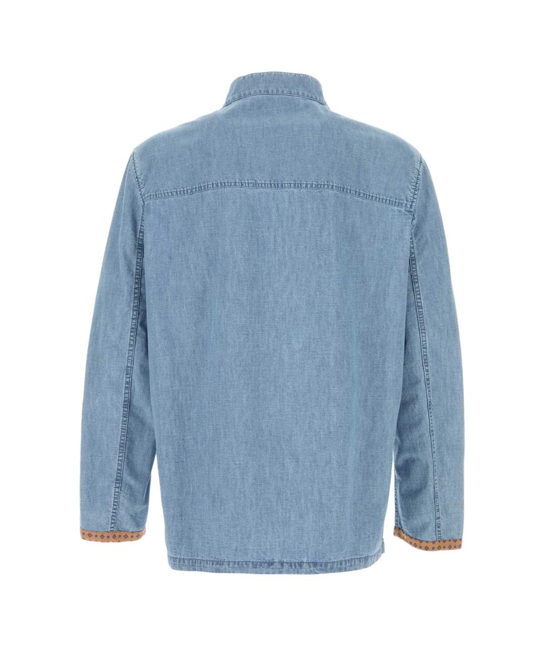 VALENTINO Голубая хлопковая куртка, фото 2