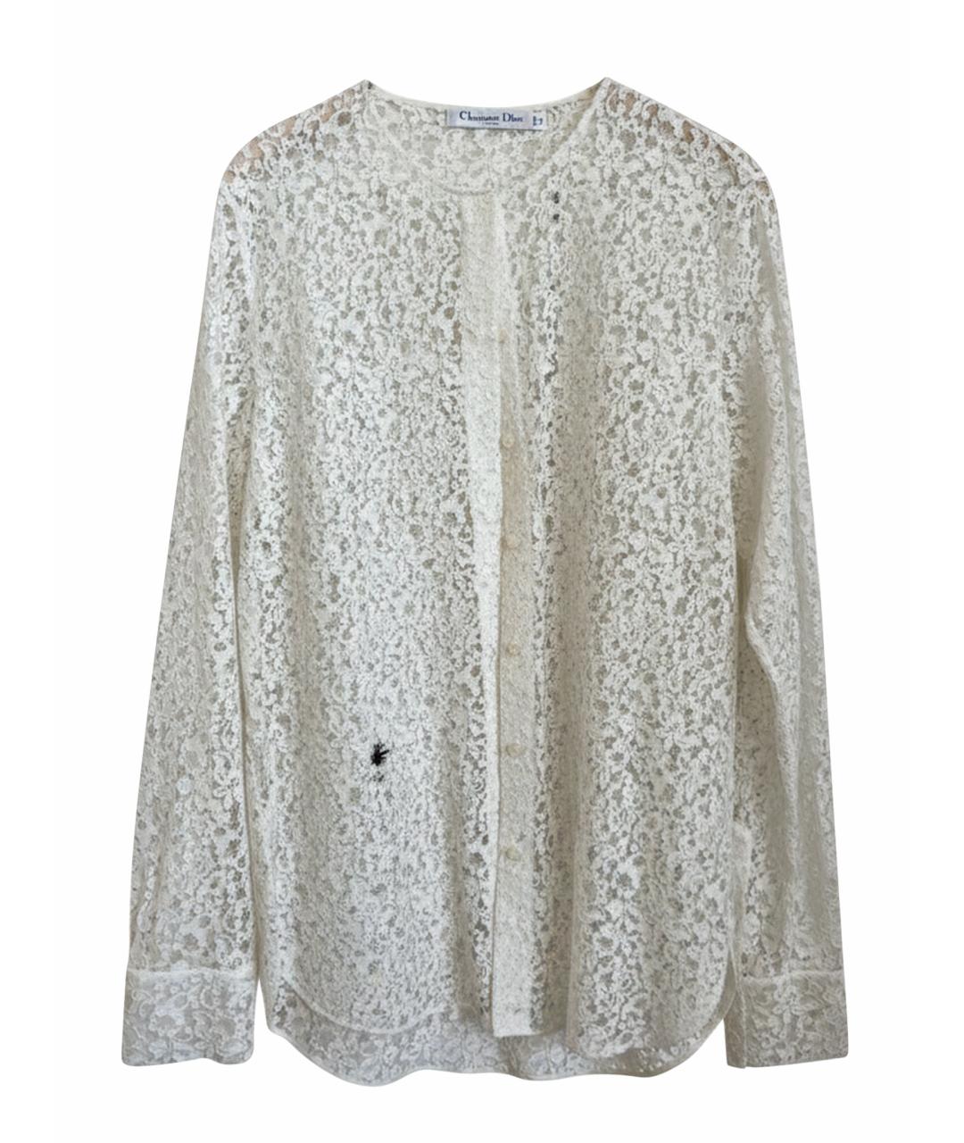 CHRISTIAN DIOR Белая хлопковая шуба, фото 1