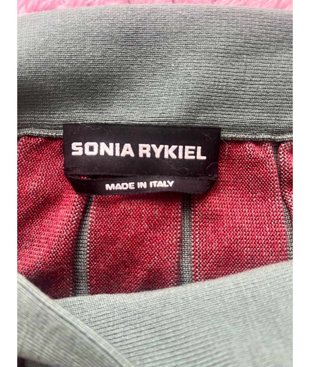 SONIA RYKIEL Зеленая шерстяная юбка макси, фото 3