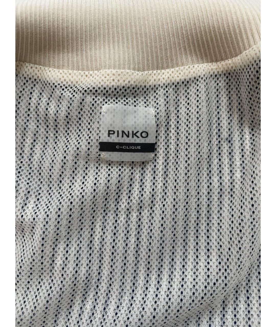 PINKO Бежевый полиэстеровый костюм с брюками, фото 3