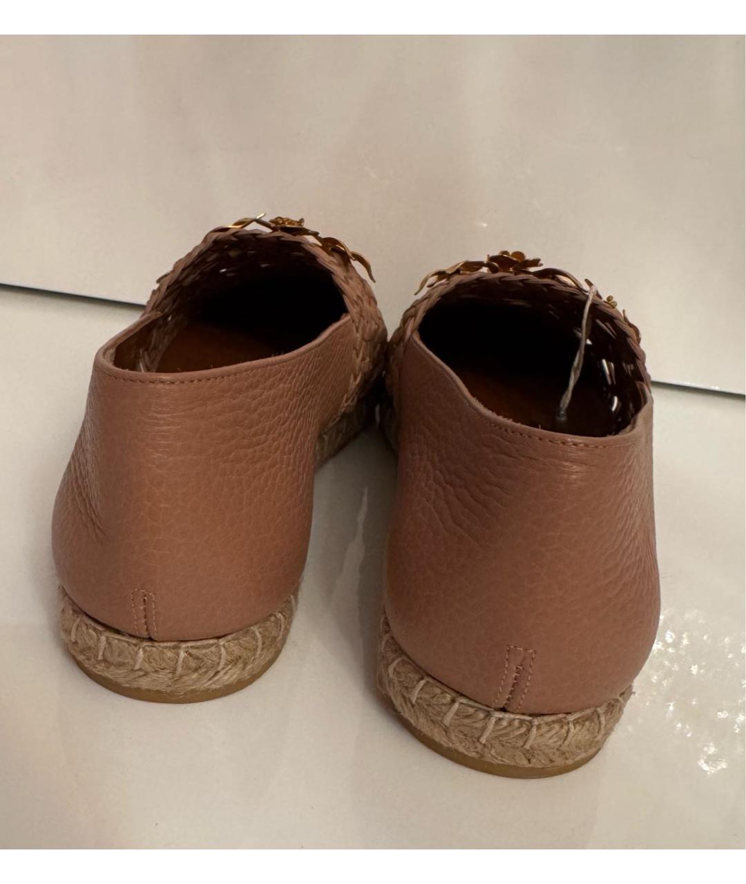 VALENTINO Бежевые кожаные эспадрильи, фото 5