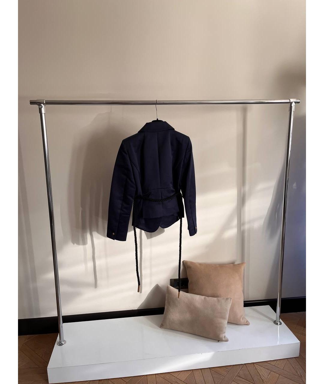 LOUIS VUITTON Темно-синий хлопковый жакет/пиджак, фото 3