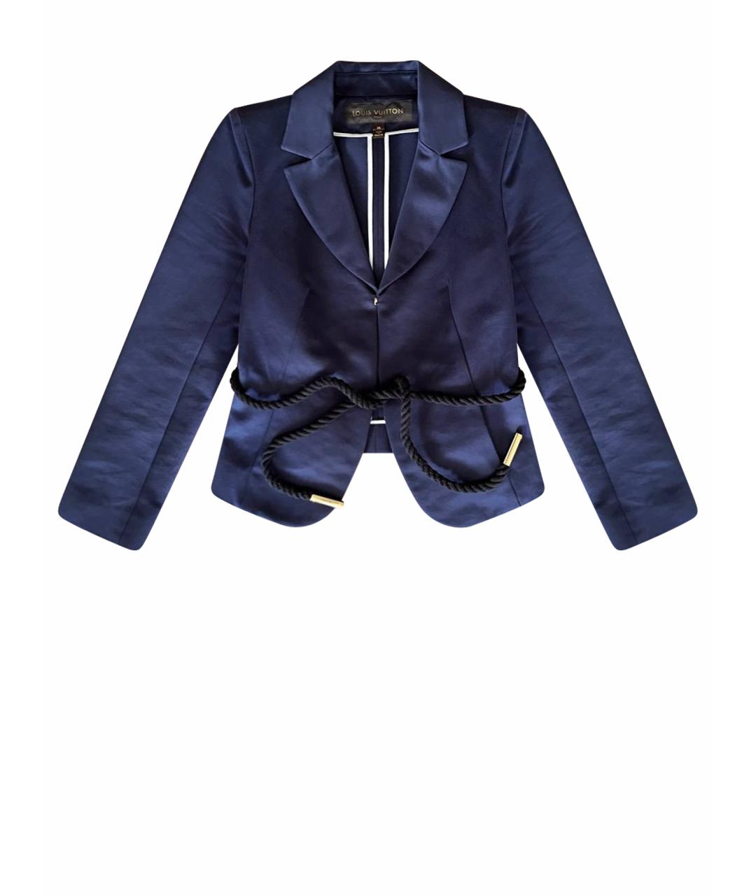 LOUIS VUITTON Темно-синий хлопковый жакет/пиджак, фото 1