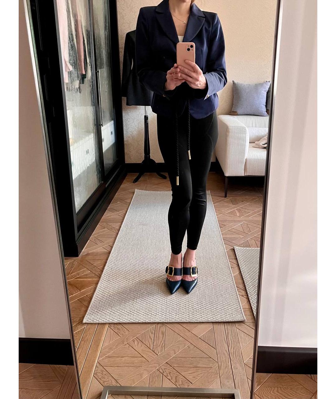 LOUIS VUITTON Темно-синий хлопковый жакет/пиджак, фото 4