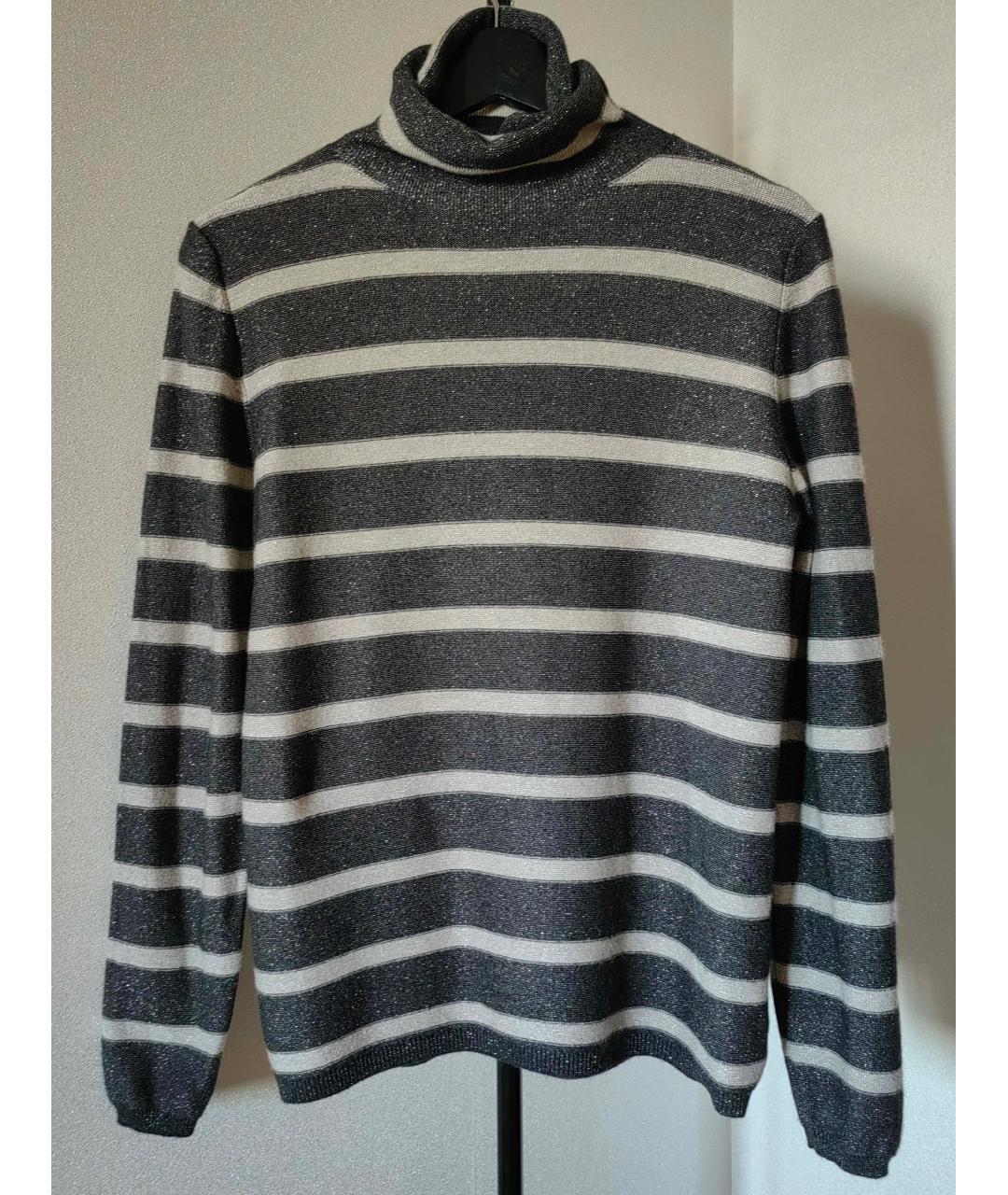 BRUNELLO CUCINELLI Антрацитовая кашемировая водолазка, фото 7