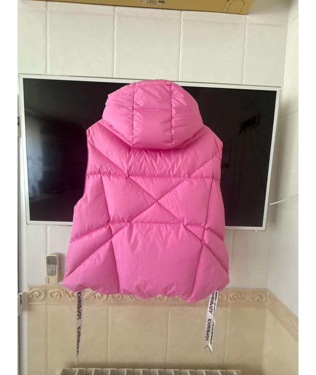 KHRISJOY Розовый полиэстеровый жилет, фото 2