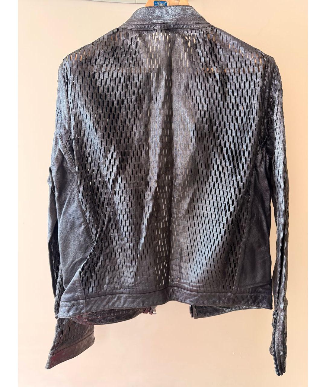 GUCCI Черная кожаная куртка, фото 2