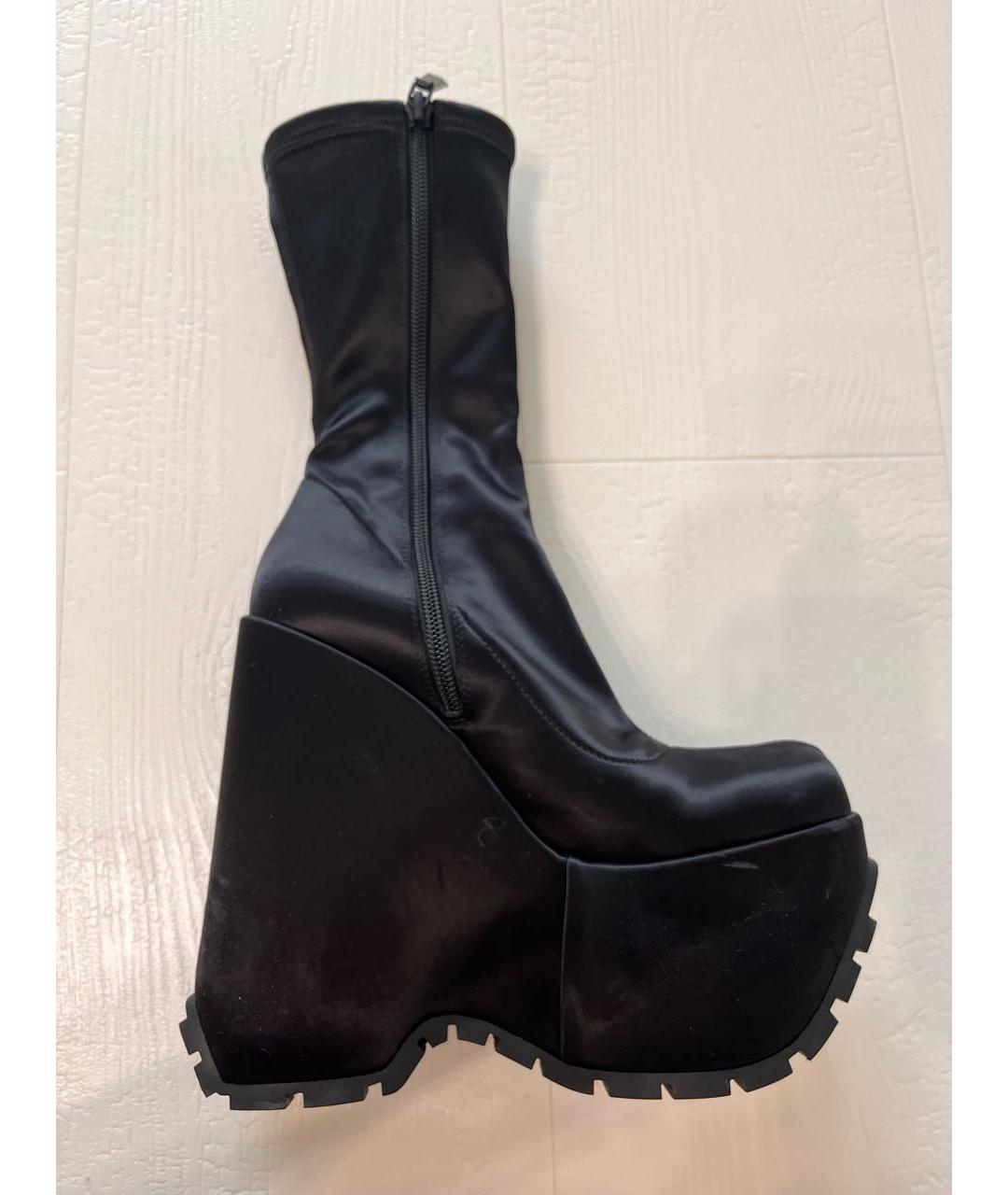 VERSACE Черные ботильоны, фото 5