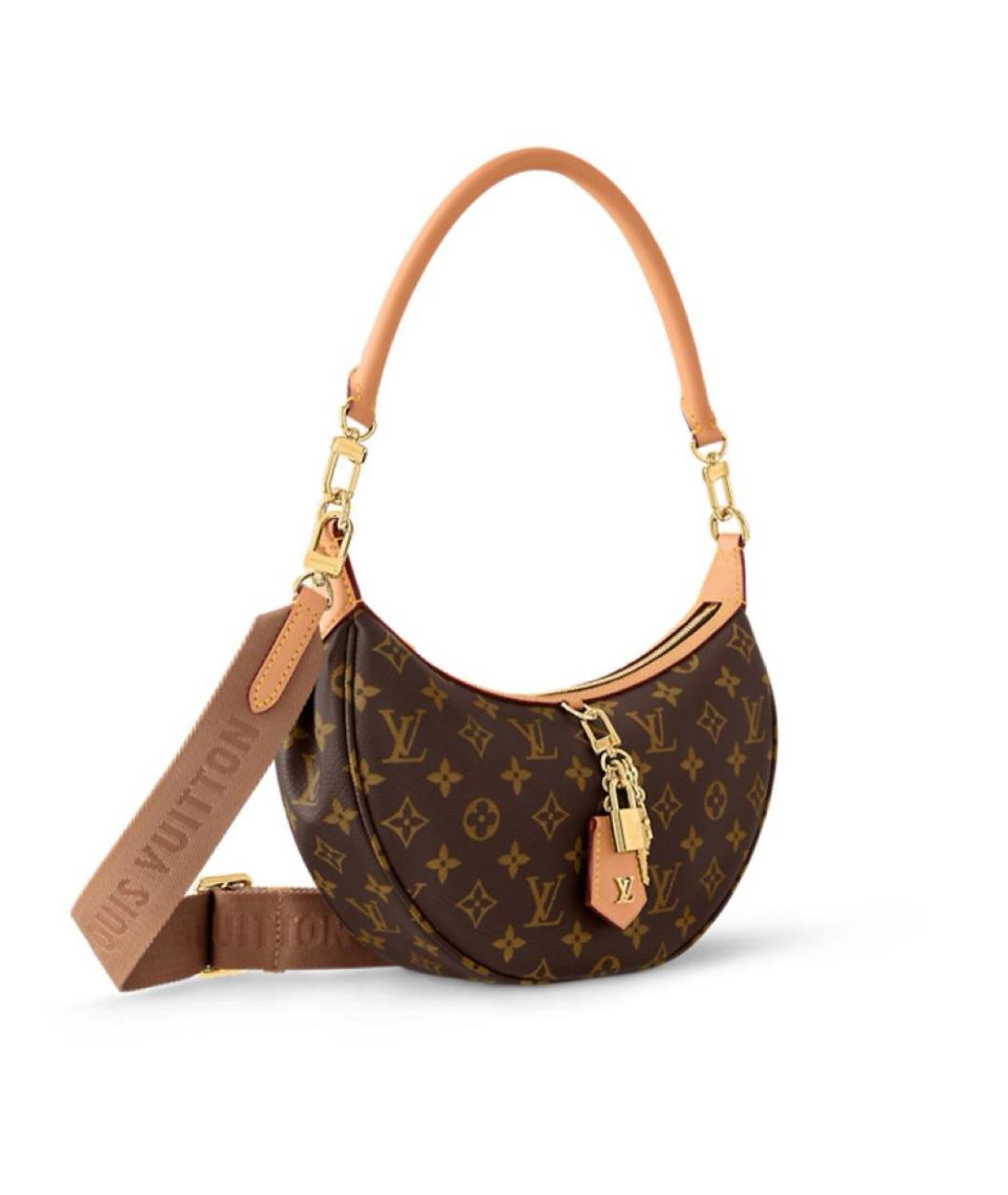 LOUIS VUITTON Коричневая сумка с короткими ручками, фото 4