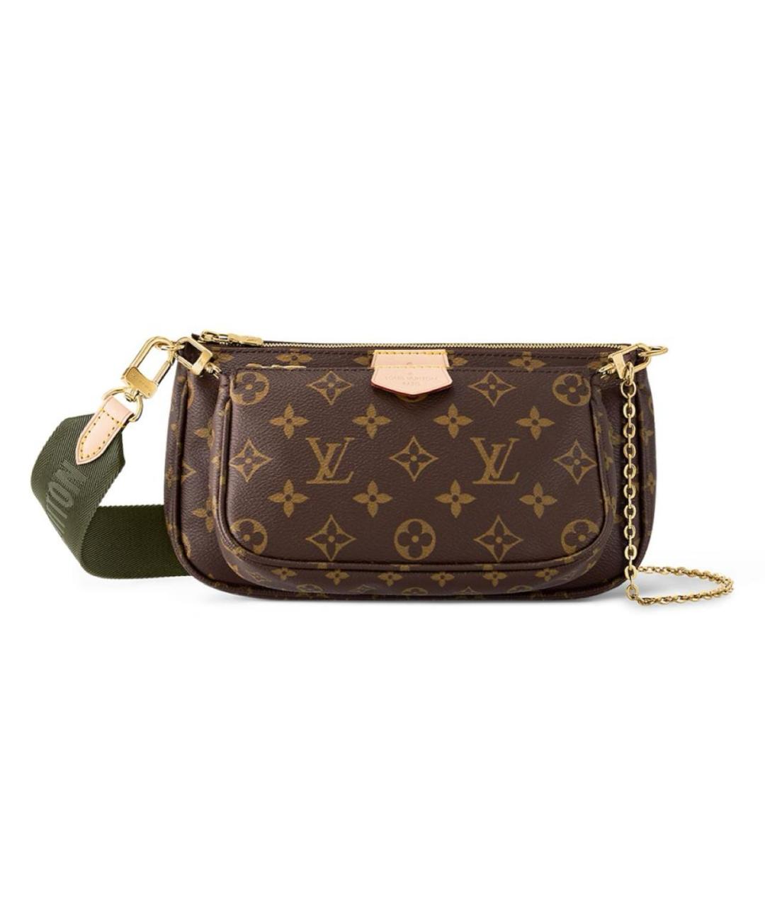 LOUIS VUITTON Коричневая сумка через плечо, фото 3