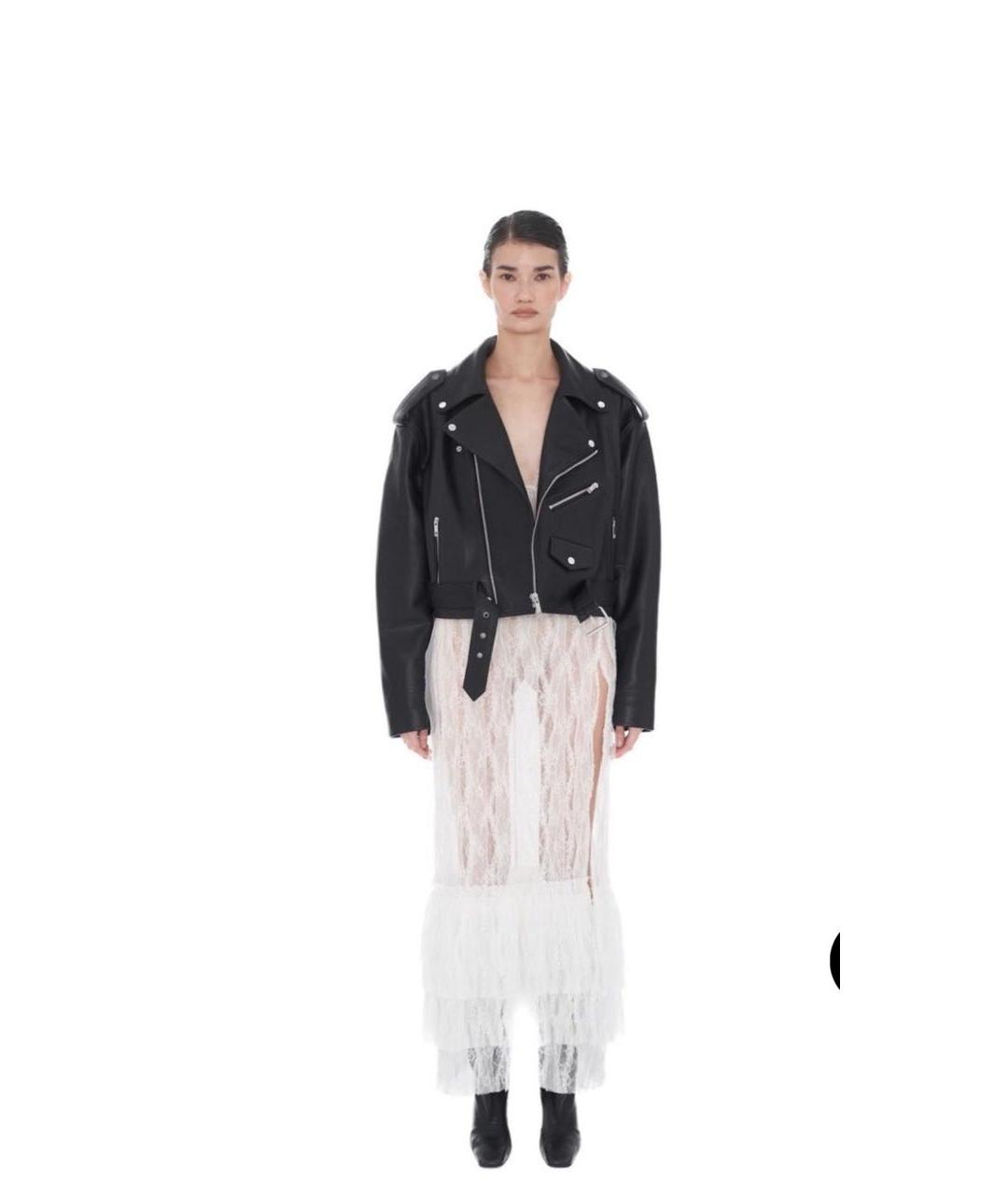 PERVERT Черная кожаная куртка, фото 7