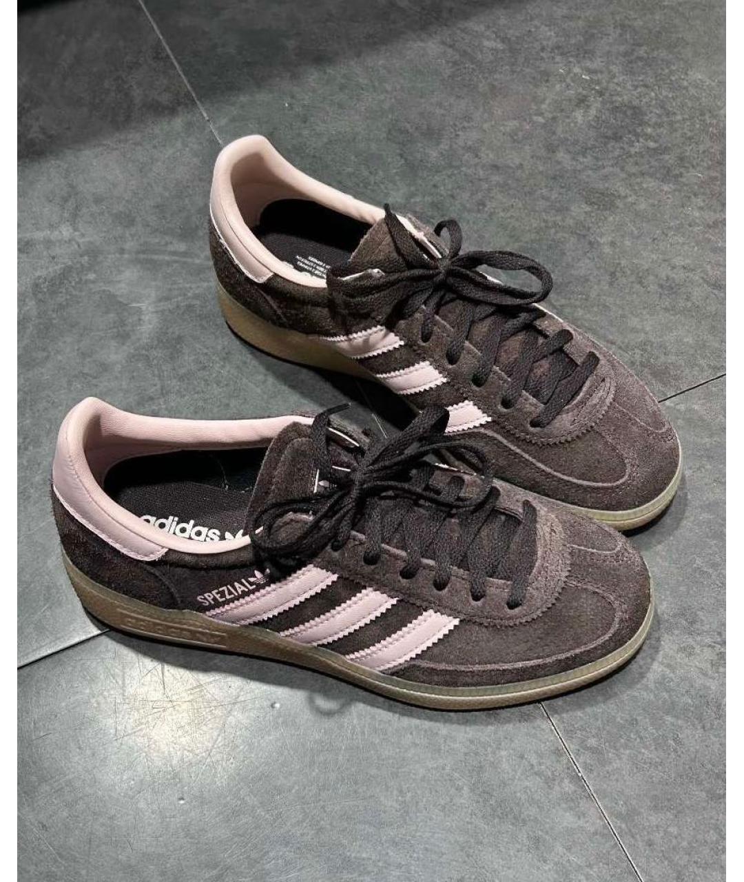 ADIDAS Коричневые замшевые кеды, фото 3