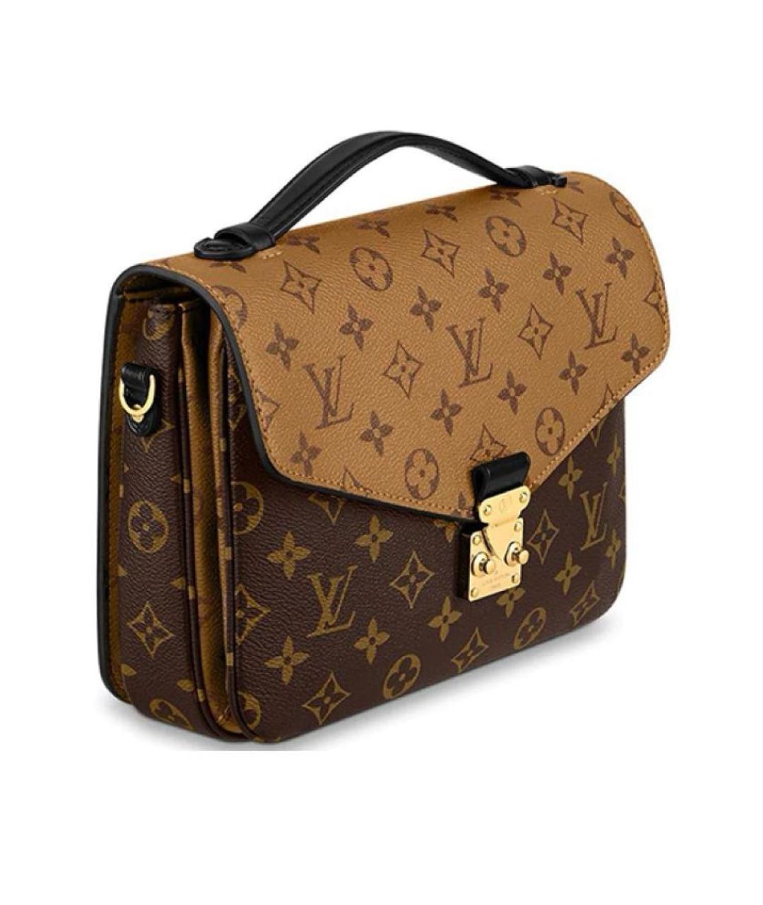LOUIS VUITTON Коричневая сумка с короткими ручками, фото 4