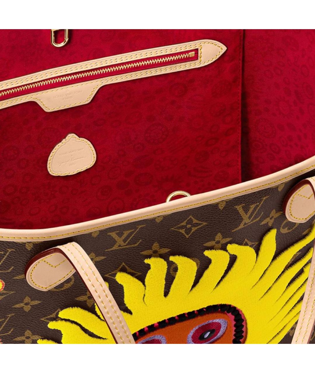 LOUIS VUITTON Коричневая сумка тоут, фото 6