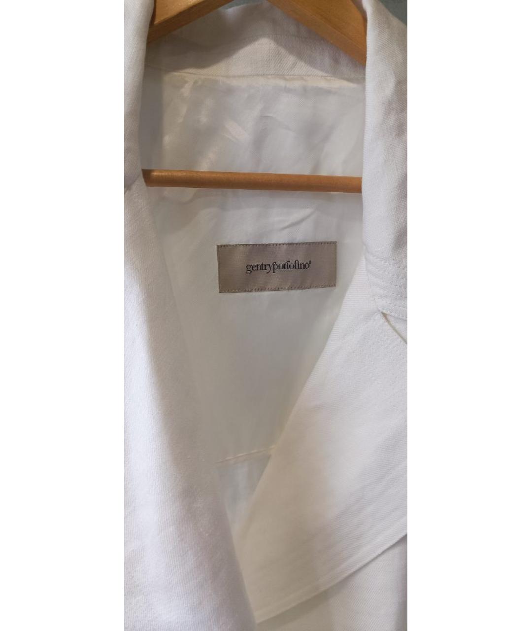 GENTRY PORTOFINO Белый льняной костюм с юбками, фото 6