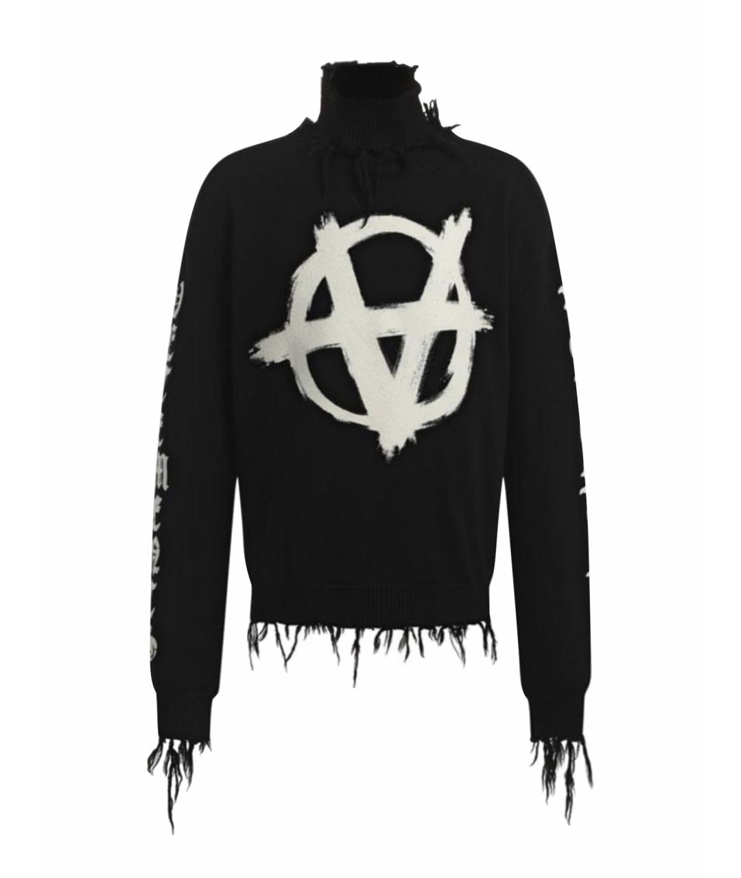 VETEMENTS Черный шерстяной джемпер / свитер, фото 5