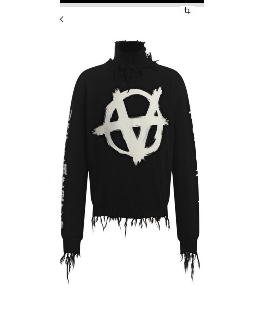 VETEMENTS Черный шерстяной джемпер / свитер, фото 4