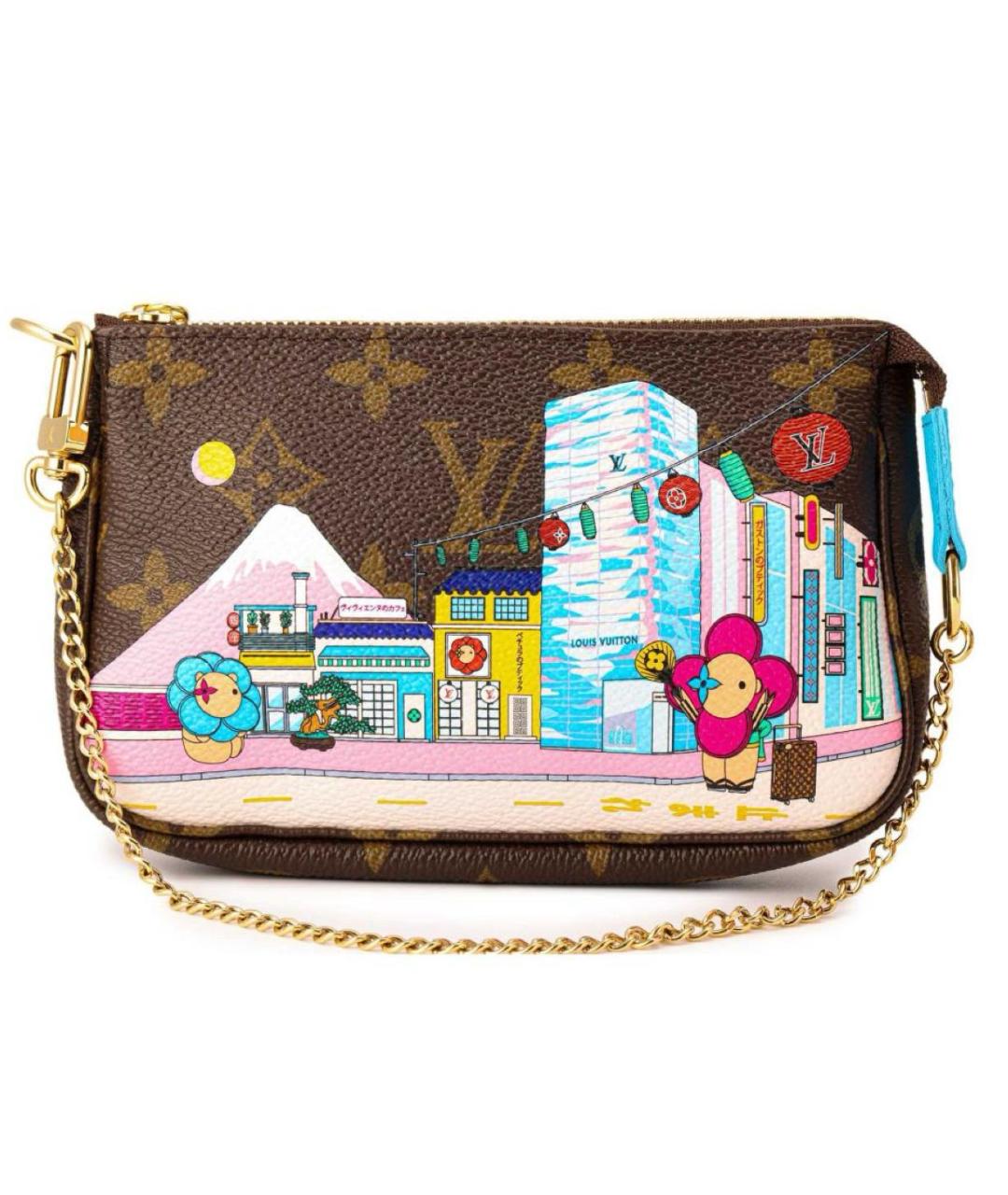 LOUIS VUITTON Коричневая сумка с короткими ручками, фото 2